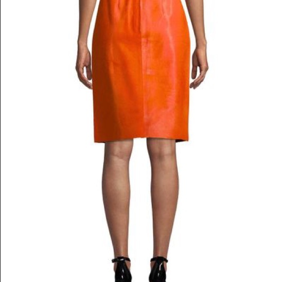 DVF calf skin leather pencil skirt - Picture 4 of 12